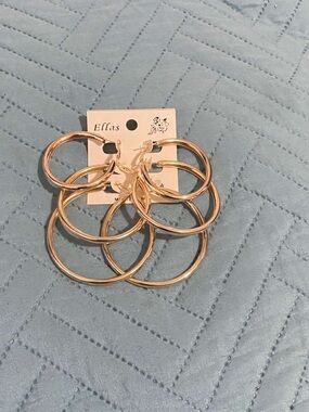 Ella Gold-Tone Multi Hoop Earrings - Set of 3